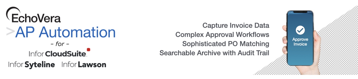 ap automation for infor cloudsuite syteline lawson